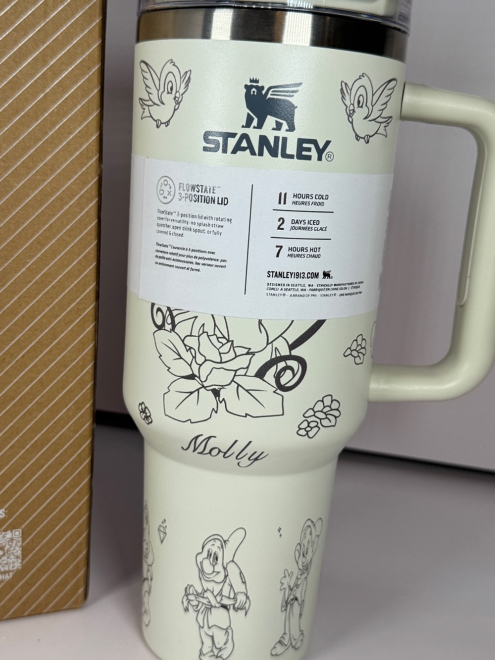 NEW MOLLY name engraved Stanley 40oz Quencher Engraved Disney Snow White - Picture 3 of 14